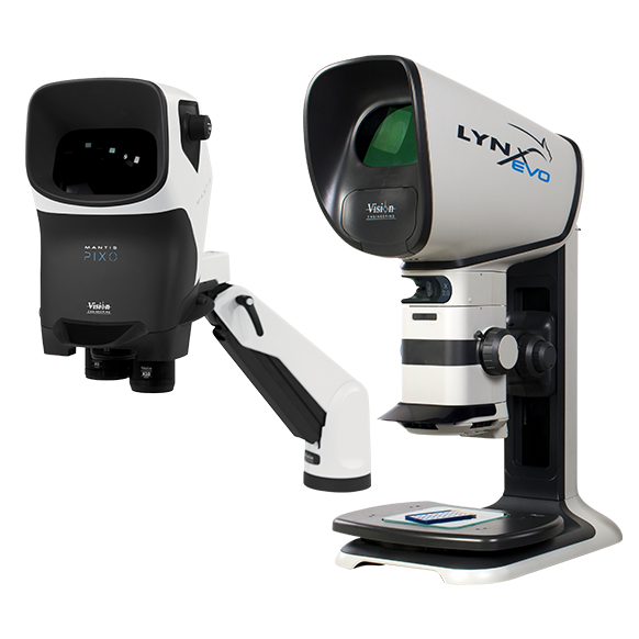 Eyepeice-less stereo microscopes Mantis PIXO and Lynx EVO